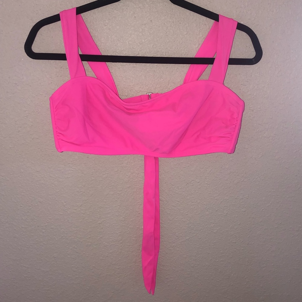 NEON PINK BIKINI TOP